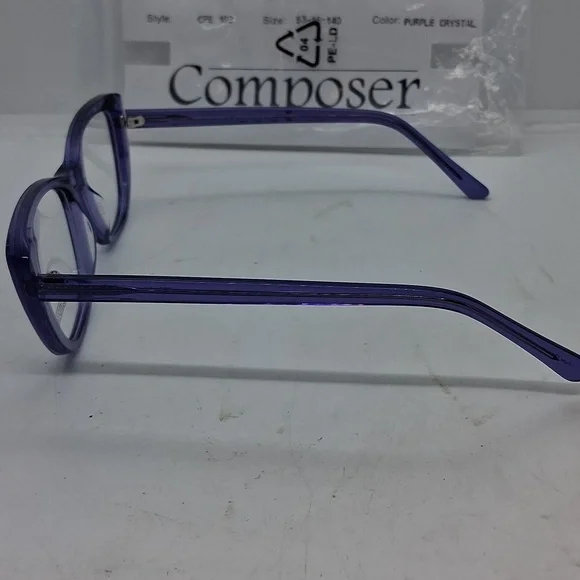 NWT Rxable Composer Purple Crystal Eyeglass Frames